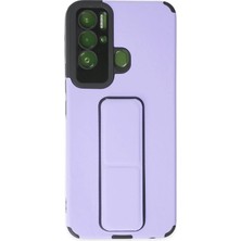 Freedom Storee Newface Tecno Pova Neo Kılıf Mega Standlı Silikon - Lila