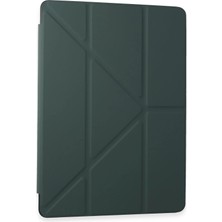 Freedom Storee Newface Samsung Galaxy Tab A9 Plus Kılıf Kalemlikli Mars Tablet Kılıfı - Koyu Yeşil