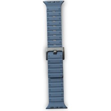 Freedom Storee Newface Apple Watch 42MM Magnus Mıknatıslı Silikon Kordon - Mavi