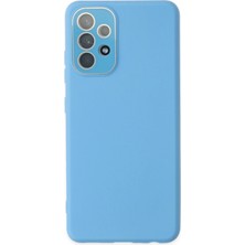 Freedom Storee Newface Samsung Galaxy A33 5g Kılıf Lansman Glass Kapak - Mavi