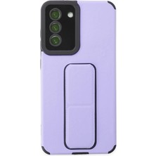 Freedom Storee Newface Samsung Galaxy S21 Fe Kılıf Mega Standlı Silikon - Lila