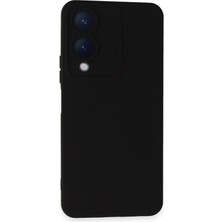 Freedom Storee Newface Vivo Y17S Kılıf Nano Içi Kadife Silikon - Siyah