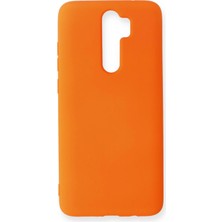 Freedom Storee Newface Xiaomi Redmi Note 8 Pro Kılıf Nano Içi Kadife Silikon - Turuncu