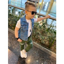 Burçak Butik Erkek Çocuk Yelek / Pantolon / Suprem Tişört 3'lü Takım - Bayramlık