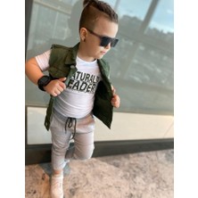 Burçak Butik Erkek Çocuk Yelek / Pantolon / Suprem Tişört 3'lü Takım - Bayramlık
