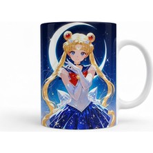 Sartre Art Saillior Moon Ay Savaşcısı 2 Anime Özel Tasarımlı Hediyelik Kupa Bardak