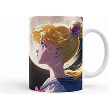 Sartre Art Saillior Moon Ay Savaşcısı 3 Anime Özel Tasarımlı Hediyelik Kupa Bardak