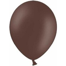BenimMarifetlerim Düz Kahverengi Balon 12 Inch 10 Adet