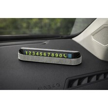 Otokit Araç Içi Yapay Elmas Taşlı Numaratör 1.sınıf Kalite Malzemeyle El Işçiliği Ile  Işlenmiş