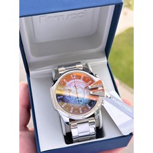 Ferrucci Otomatik Çelik Kordon 3 Atm Suya Dayanıklı Özel Tasarım Erkek Kol Saati VS.BLKT.0363