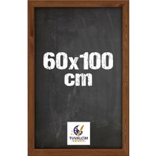 Tuvalcim Kırtasiye 60X100 cm Duvara Ahşap Çerçeve Kara Yazı Tahtası