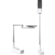 Feyza Design Ayarlanabilir Işıklı Telefon Tutucu ve Tripod Çok Fonksiyonlu Uzayabilen