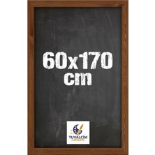 Tuvalcim Kırtasiye 60X170 cm Duvara Ahşap Çerçeve Kara Yazı Tahtası