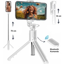 Feyza Design Pratik Beyaz Mini Tripod ile Güçlü Çekimler ve Stabil Destek