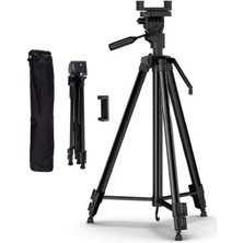 Feyza Design Yüksekli 130CM Profesyonel Fotoğraf Video Tripod Telefon Tutucu