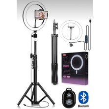 Feyza Design 10 Inç LED Işıklı Tripod, Youtuber ve Tiktok Işıklandırma Seti