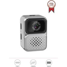 Mini Dijital Fotoğraf ve Video Kamera Anahtarlık 480P Gümüş