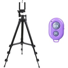 Feyza Design 105CM Profesyonel Metal Tripod Bluetooth Kumandalı Telefon ve Kamera Için