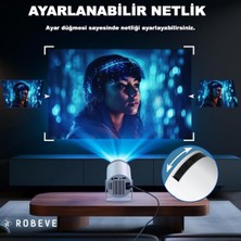 Taşınabilir Hd Projektör, Android Tv ile Yüksek Kalite Görüntü