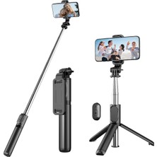 Feyza Design Kablosuz Bluetooth Selfie Çubuğu Tripod Monopod, Pratik ve Şık Tasarım