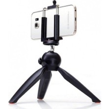 Feyza Design Küçük Siyah Mini Tripod Telefon ve Kamera Tutucu 12.5 cm