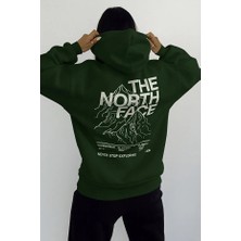 Bellanova “dağ Baskılı Kapüşonlu Sweatshirt Unisex Rahat Kalıp Spor Tarz Günlük Şık Hoodie”