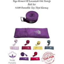 Rahatlatıcı Yoga Kemeri ve Göz Yastığı Seti, Meditasyon ve Esneme Için
