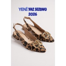 Muhhu Moda Günlük Kullanalım,toka Detaylı, 2 cm Yüksekliğinde, Babet, Tam Kalıp,