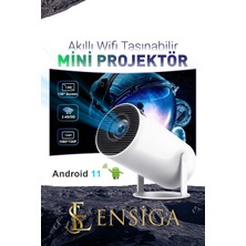 1280*720P Akıllı Wifi Projektör, Taşınabilir Bluetooth Tv Ev Sineması