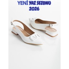 Muhhu Moda Günlük Kullanalım,toka Detaylı, 2 cm Yüksekliğinde, Babet, Tam Kalıp,