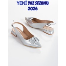 Muhhu Moda Günlük Kullanalım,toka Detaylı, 2 cm Yüksekliğinde, Babet, Tam Kalıp,