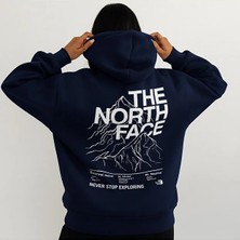 Bellanova “dağ Baskılı Kapüşonlu Sweatshirt Unisex Rahat Kalıp Spor Tarz Günlük Şık Hoodie”