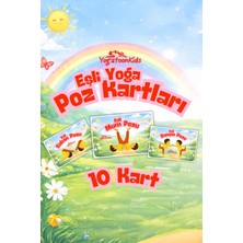 Çocuklar Için Yoga Poz Eğitim Kartları – Temel Seviye 12'li Set