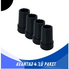 Feyza Design Yumuşak Kaymaz Tabanlı 4'lü Tripot ve Tetrapot Lastiği Avantaj Paketi