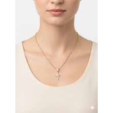 Akfecan Çelik 316L Zirkon Taşlı Kutup Yıldızı Kolye