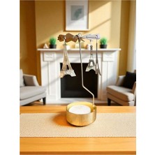 Isı ile Dönen Mumluk – Eyfel Kulesi Modeli, Dekoratif Metal