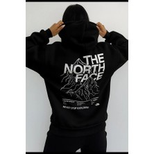 Bellanova “dağ Baskılı Kapüşonlu Sweatshirt Unisex Rahat Kalıp Spor Tarz Günlük Şık Hoodie”