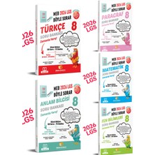 8.sınıf Lgs Türkçe-Matematik-Fen-Anlam-Paragraf Soru Bankası 5'li Soru Bankası