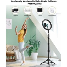 Feyza Design 10 Inch LED Ring Işık, Ayarlanabilir Parlaklık, 210 cm Tripod, Video ve Fotoğraf Işığı