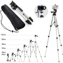 Feyza Design Profesyonel 106 cm Tripod Telefon Tutucu ve Kumandalı Fotoğraf Video Çekimi