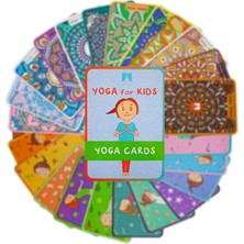 Çocuklar Için Eğlenceli Yoga Pozları Kart Seti, Sağlıklı ve Aktif Oyun