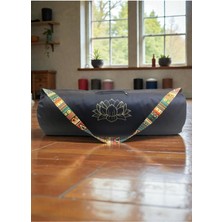 Su Geçirmez Lotus Baskılı Fitness ve Yoga Çantası Seti, Pratik Taşıma Sağlar