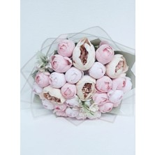 Birlik Şakayık  Buketi  Pembe  ve Soft  Renkler 21'li