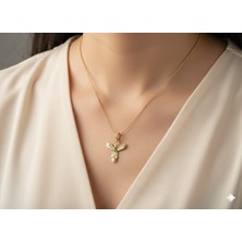 Akfecan Çelik 316L Zirkon Taşlı Anka Kuşu Kolye