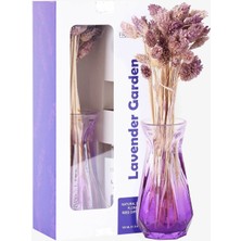 Lavender Garden Çiçekli Cam Vazo ile 100ML Oda Kokusu