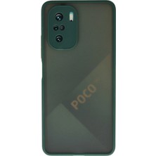 Novis Liora Newface Xiaomi Poco F3 Kılıf Montreal Silikon Kapak - Yeşil