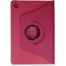 Novis Liora Newface Samsung Galaxy Tab A9 Kılıf 360 Tablet Deri Kılıf - Pembe