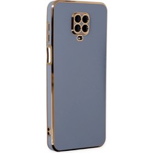 Novis Liora Newface Xiaomi Redmi Note 9 Pro Kılıf Volet Silikon - Mavi