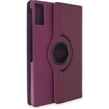 Novis Liora Newface Huawei Honor Pad 10 12.1 Kılıf 360 Tablet Deri Kılıf - Mürdüm