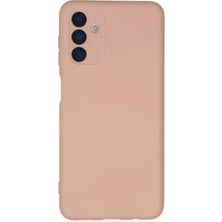 Novis Liora Newface Samsung Galaxy A04S Kılıf Nano Içi Kadife Silikon - Pudra